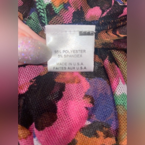 New! Misa Los Angeles Elektra Dress in Jewel Tone Flora MISA 🌺 Large NWT! - Picture 8 of 13